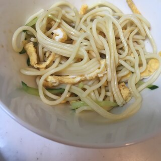 ポン酢であっさり☆錦糸卵ときゅうりのスパサラダ☆